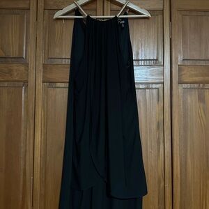 Women’s Black High-Low Maxi Knee length dress